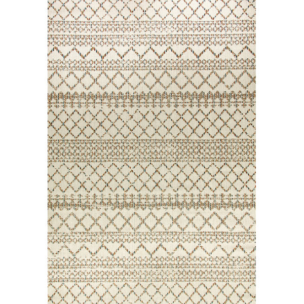 Wilcox Cream Indoor/Outdoor Area Rug by Bungalow Rose