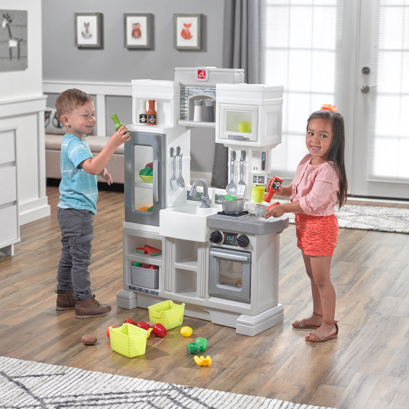 step2 fun with friends play kitchen with 24 piece accessory set