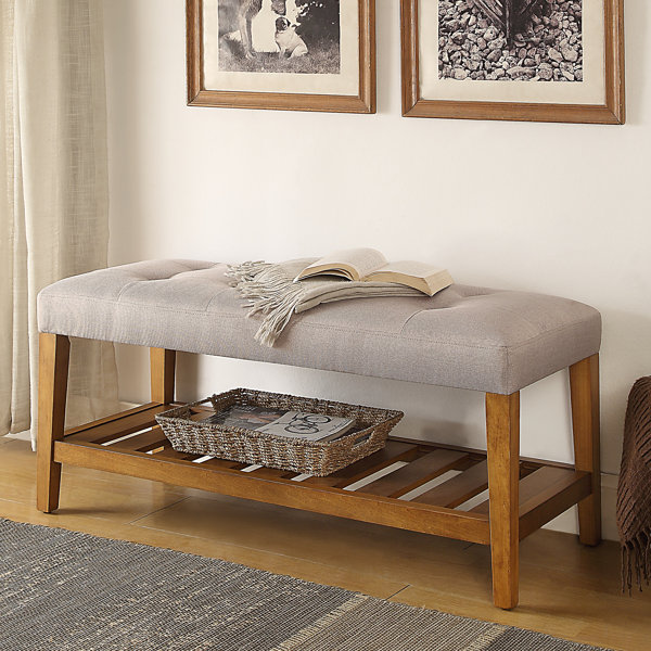 Warwickshire Wood Storage Bench by Charlton Home