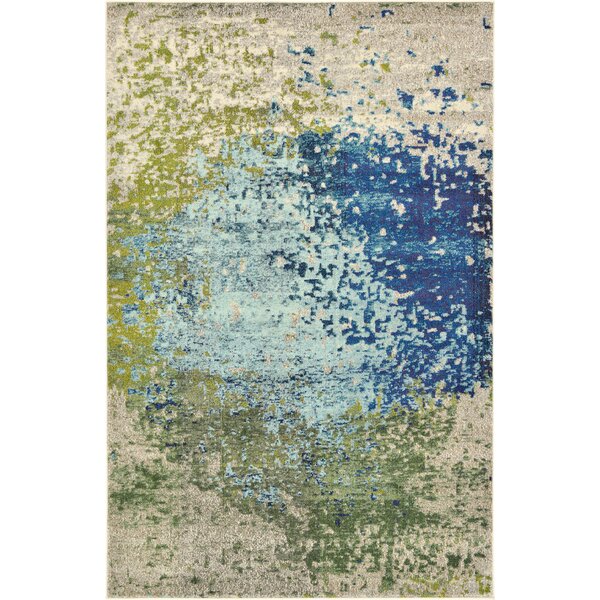 Hayes Blue/Green Area Rug by World Menagerie