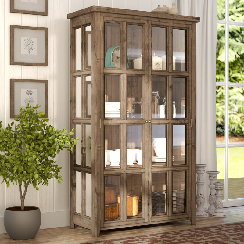 Laurel Foundry Modern Farmhouse Wilmore Standard Curio Cabinet Wayfair Wilmore Standard Curio Cabinet