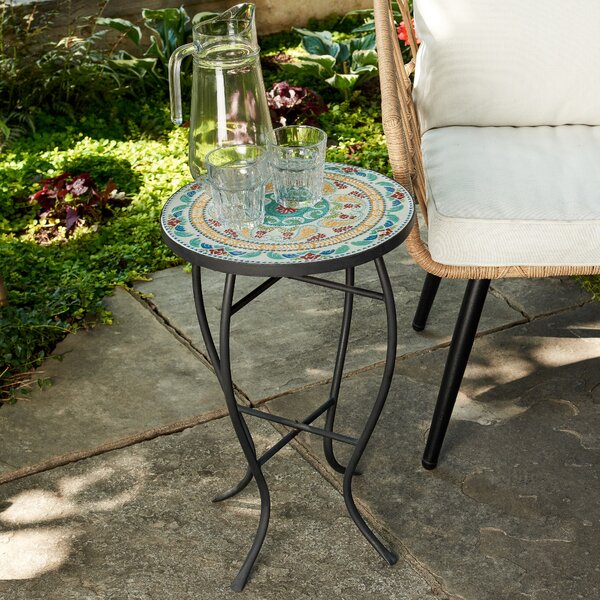 Outdoor Ceramic Side Table | Wayfair