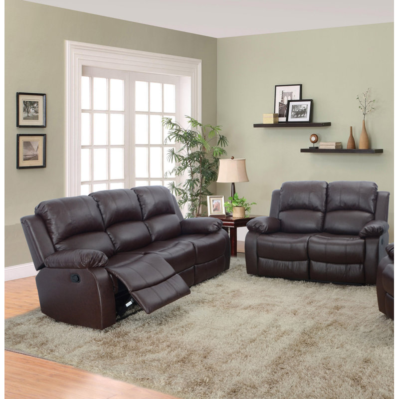 Red Barrel Studio Hartranft 2 Piece Faux Leather Reclining Living Room Set Reviews Wayfair