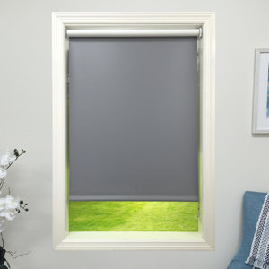 Dark Gray Blackout Roller Shade