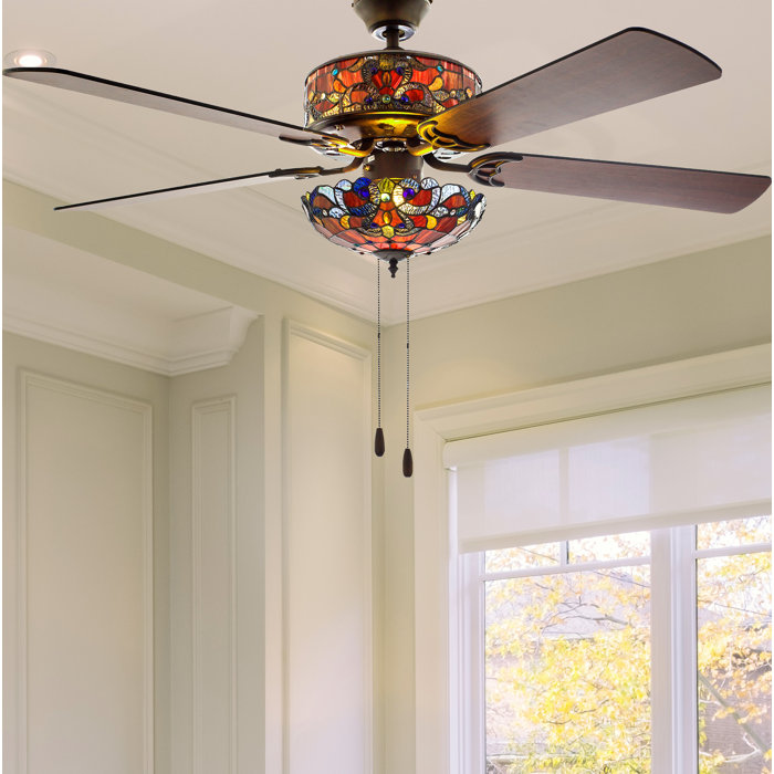 Lighting Home Furniture Diy Vintage Art Glass Ceiling Fan Chain