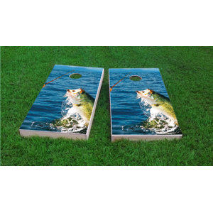 Bass Fishing Light Weight Cornhole Game Set