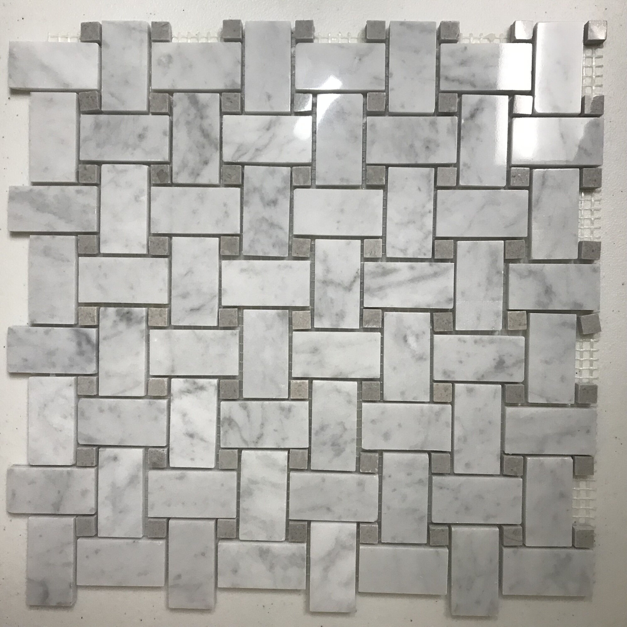 Porpora Marble Basketweave Mosaic Subway Wall Floor Tile Wayfair