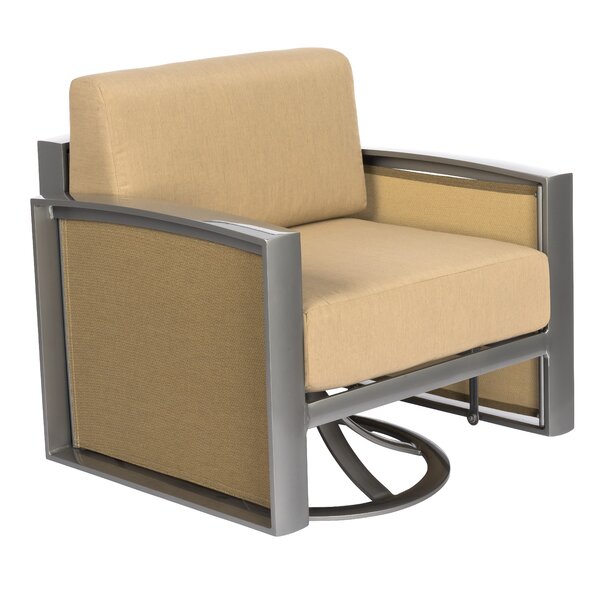 Woodard Metropolis Gliding Swivel Patio Chair With Cushions Wayfair