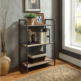 Review Croce Industrial 3 Tier Shelf Etagere Bookcase by 17 Stories