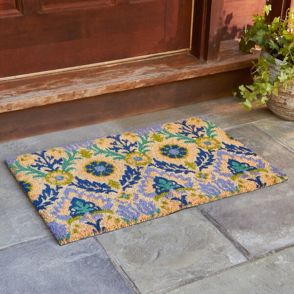 Andres Cobalt Welcome Doormat by Birch Lane™