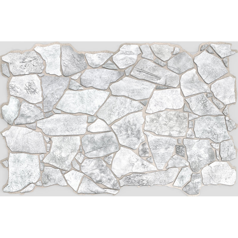 Retroart 3d Wall Panels 39 X 25 In Stone Wild Gray Wayfair