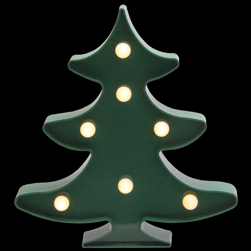 The Holiday Aisle Christmas Tree LED Marquee Sign | Wayfair