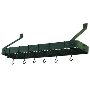 Wall Mounted Pot Rack with Grid