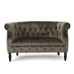 Grey Velvet Sofas You Ll Love Wayfair Quickview