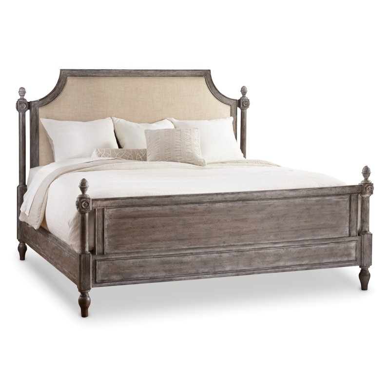 True Vintage Upholstered Panel Bed. #beds #furniture #frenchcountry #interiordesign #oldworldstyle #traditionaldecor