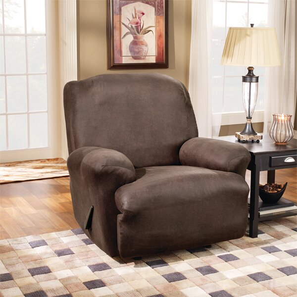 Stretch Leather T-Cushion Recliner Slipcover By Sure Fit