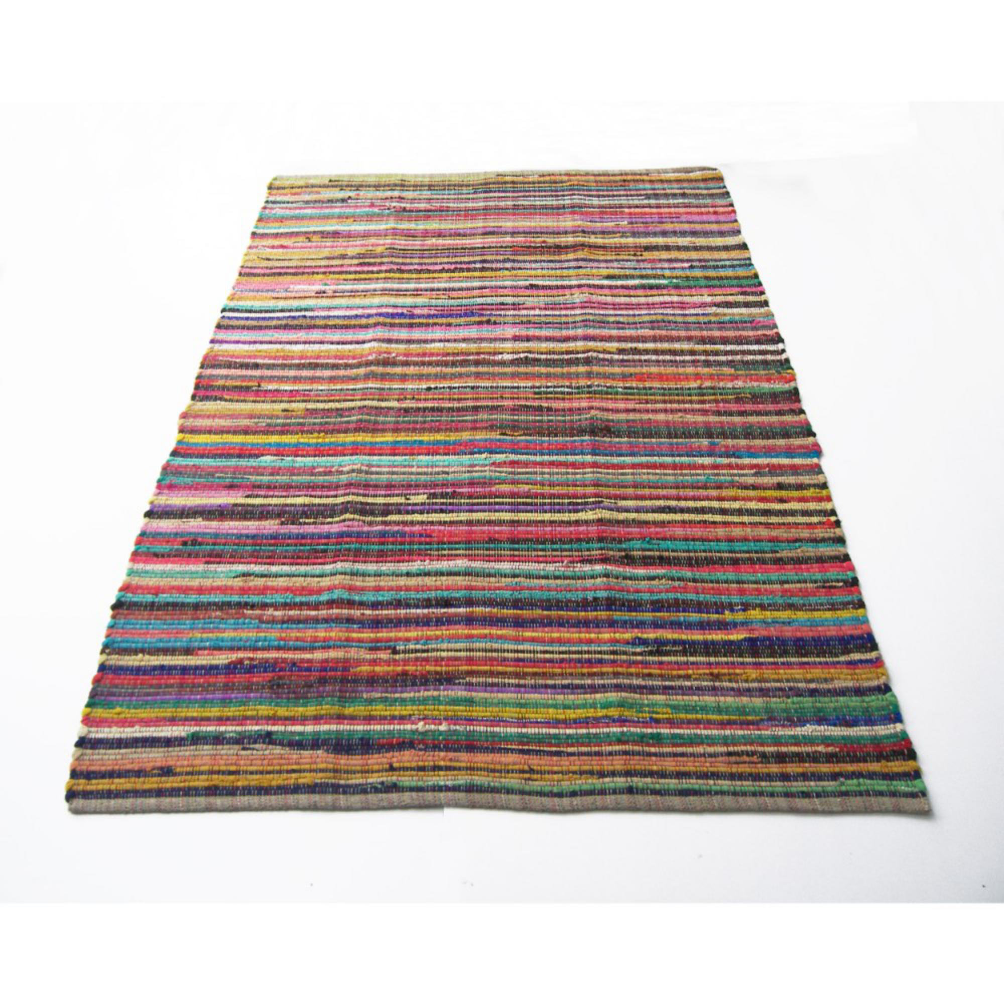 Laude Run Damian Recycle Chindi Rag Cotton Orange Blue Brown Laude Run Damian Recycle Chindi Rag Cotton Orange Blue Brown Indoor Outdoor Area Rug Wayfair
