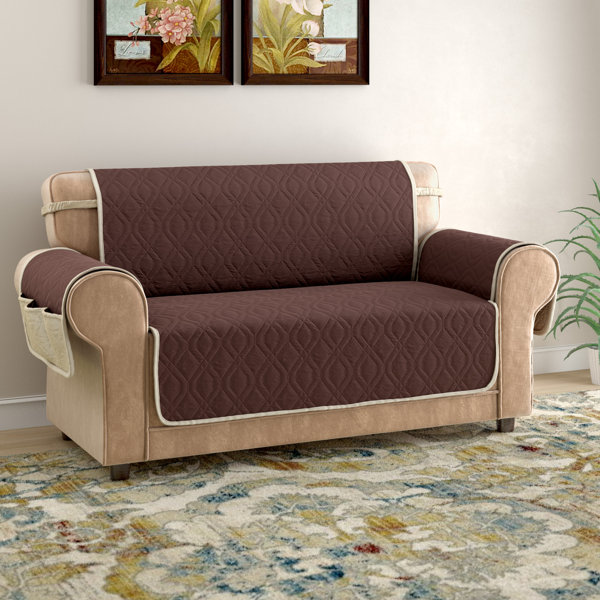 Box Cushion Sofa Slipcover By Winston Porter