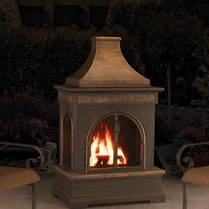 Hardy Slate Steel Wood Burning Pagoda