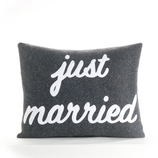 Just Married Pillow Wayfair