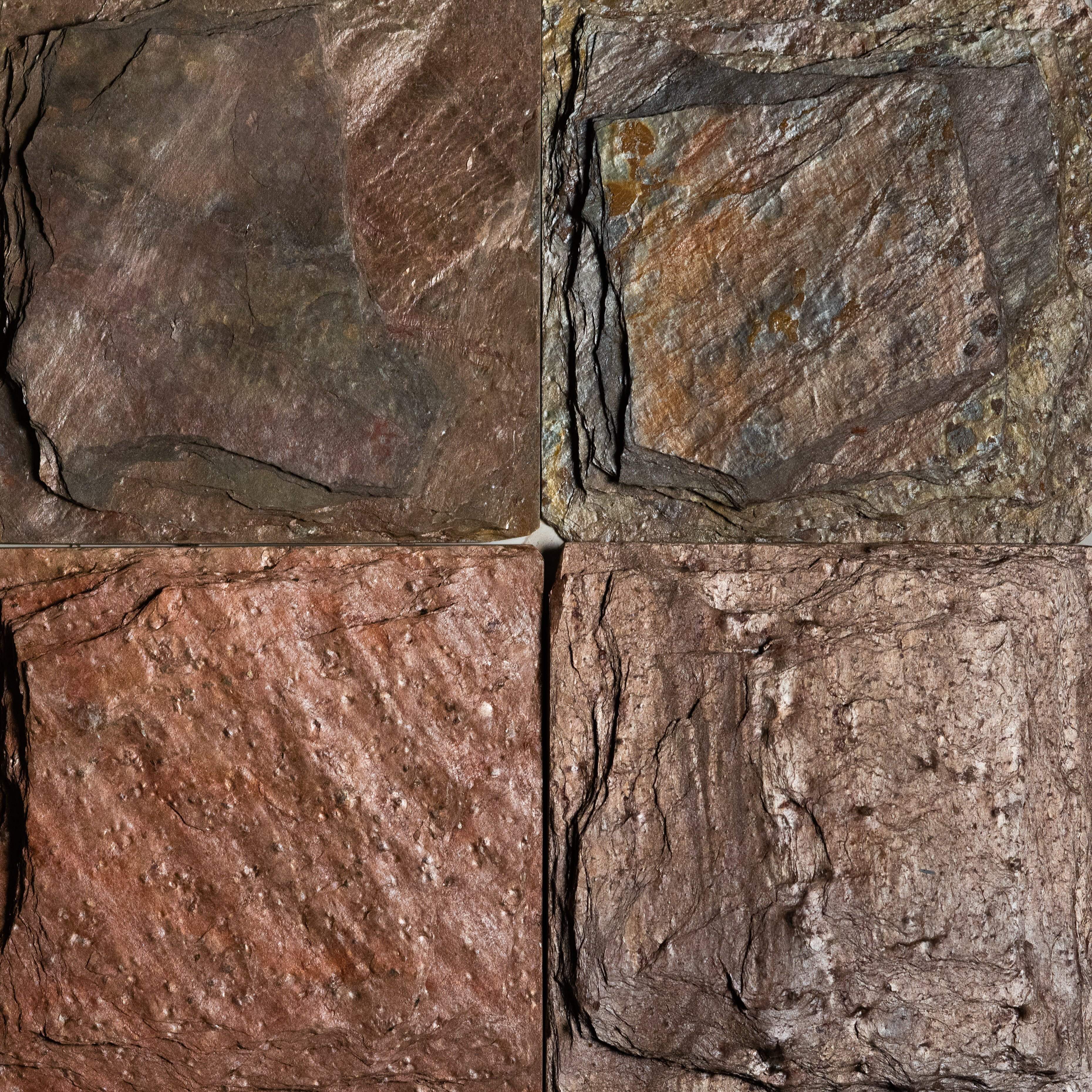 Stone Tile Pe Inc Copper Chiseled 6x6 Slate Field Copper Chiseled 6x6 Slate Field Tile