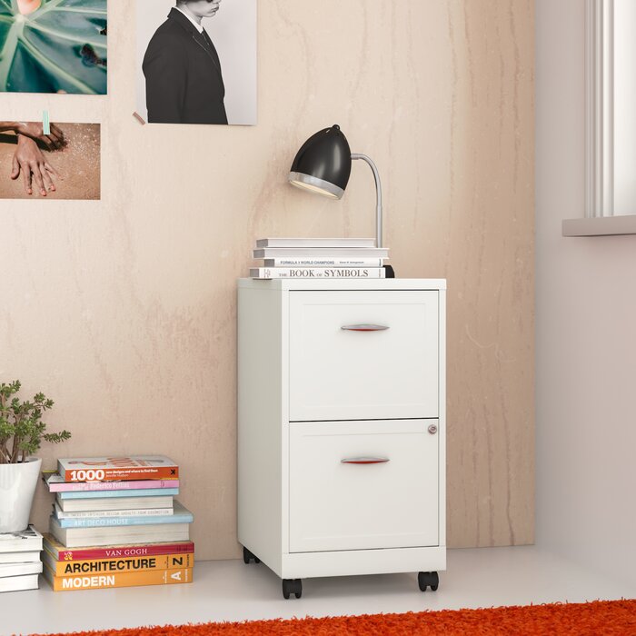 Zipcode Design Gigi 2 Drawer Mobile Vertical Filing Cabinet