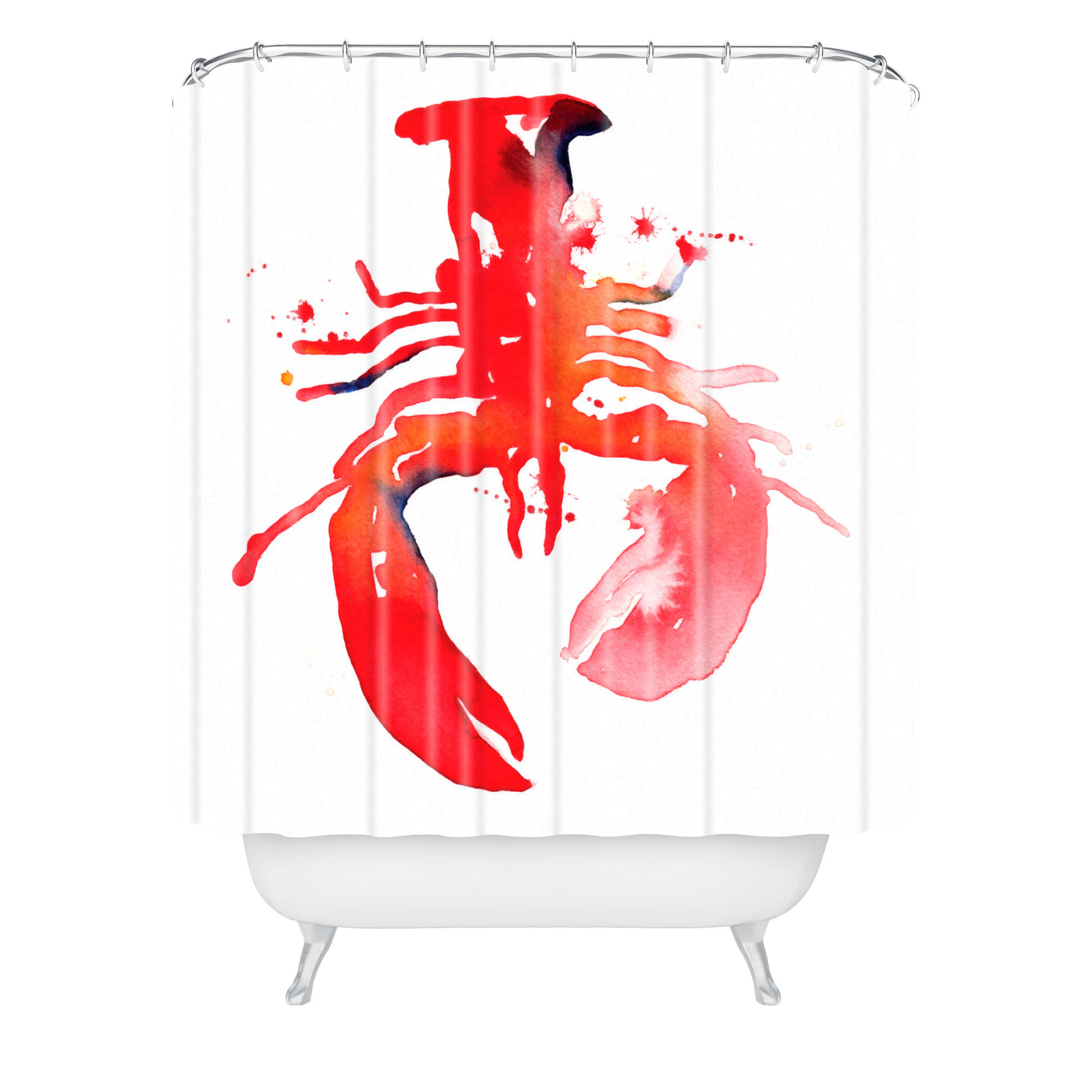 East Urban Home Lobster Single Shower Curtain Wayfair
