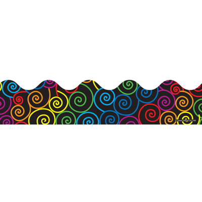 Rainbow Swirls Classroom Border Frank Schaffer PublicationsCarson Dellosa Publications