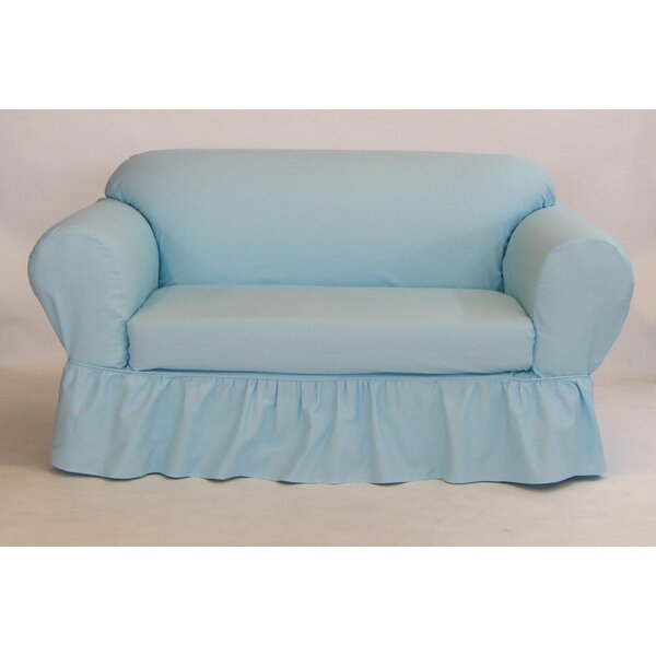 Sofa Skirted Box Cushion Sofa Slipcover By August Grove