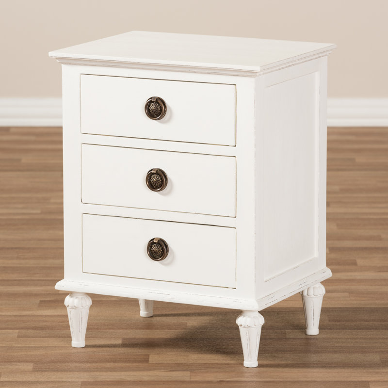 August Grove Michel 3 Drawer Nightstand Reviews Wayfair