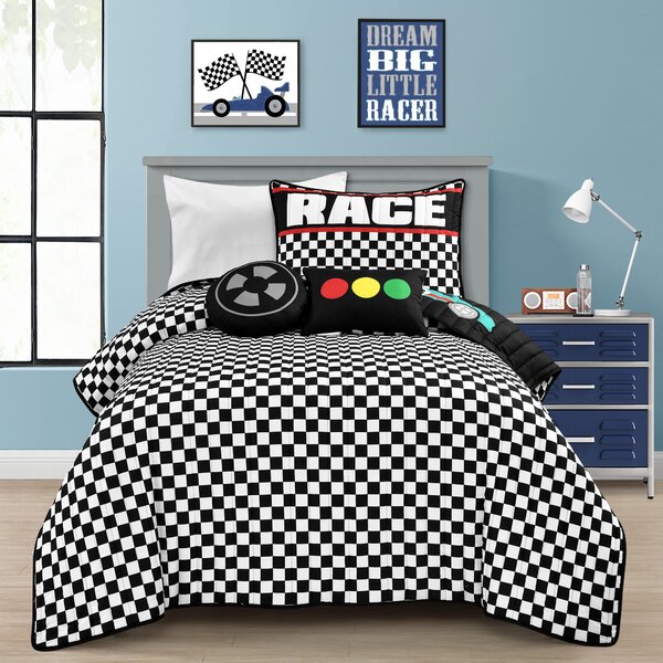 3D Motorcycle Racing Quilt Cover Set Motor Cars Duvet/Comforter Cover Pillowcase 
