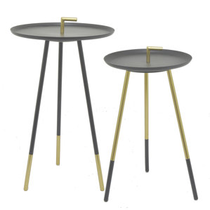 2 Piece End Table Set by Three Hands Co.