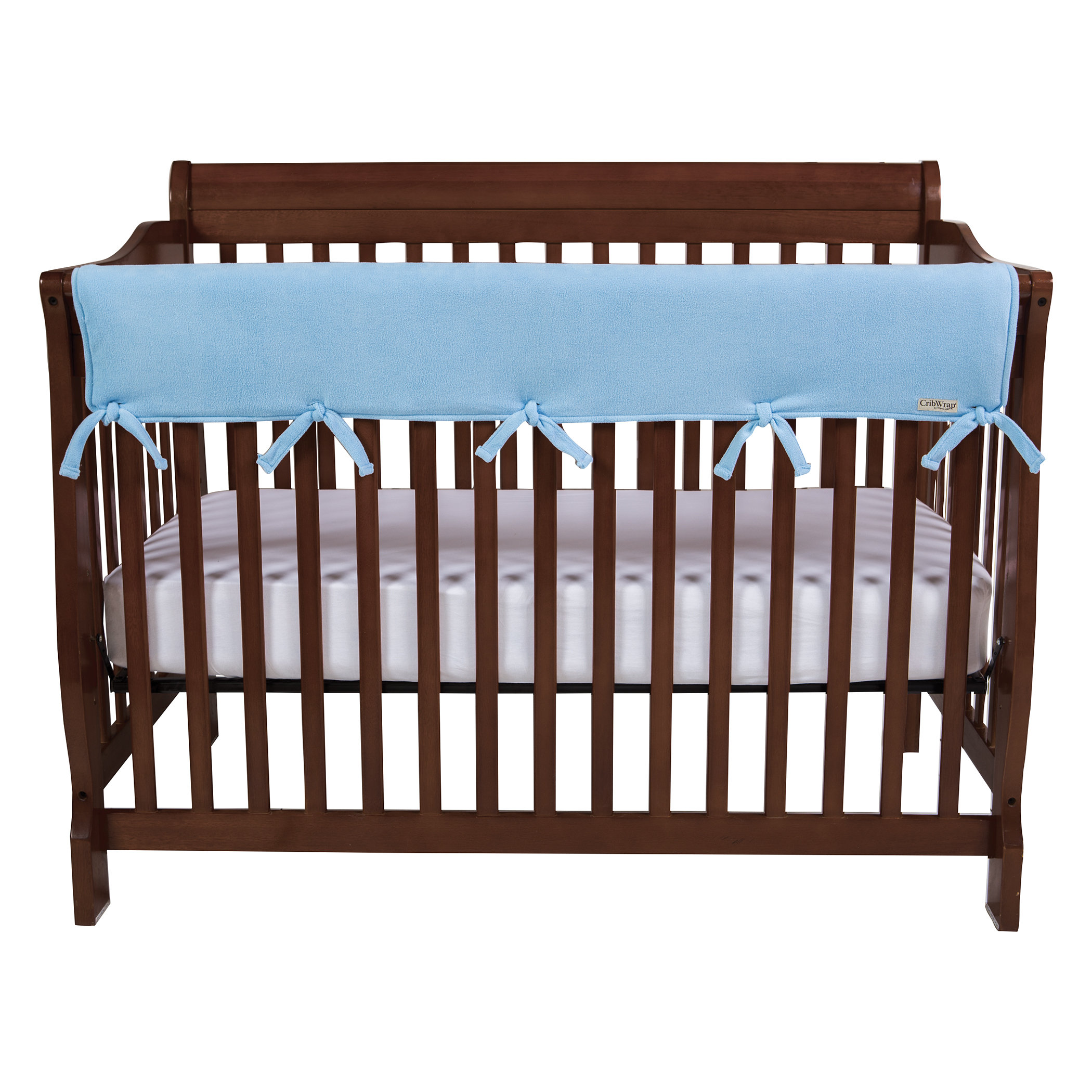 Trend Lab 51 Blue Fleece Front Crib Rail Cover Wayfair