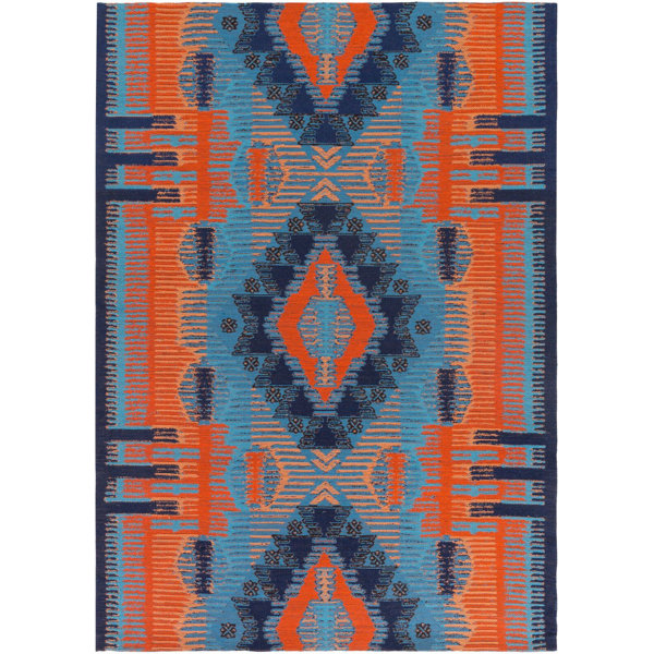 Blue Indoor/Outdoor Area Rug by Loon Peak