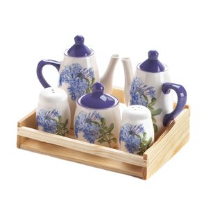 Eamonn Mini Dolomite 6 Piece Ceramic Tea Set