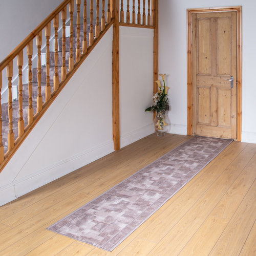 Banner Looped/Hooked Beige Hallway Runner Rug ClassicLiving Rug Size: Runner 270cm x 80cm