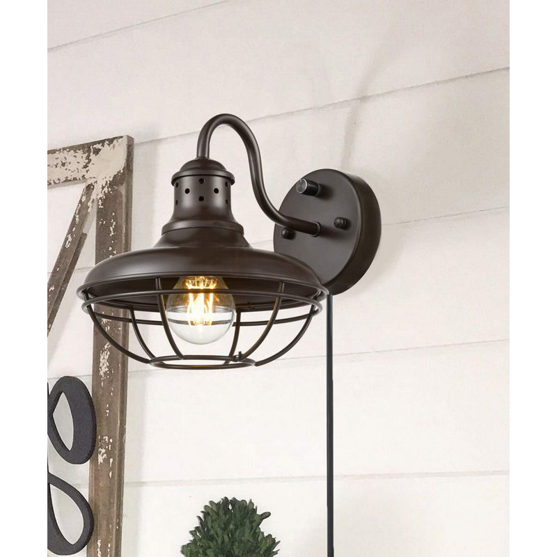 Breakwater Bay Marino Goose Neck 1 Light Plug In Barn Breakwater Bay Marino Goose Neck 1