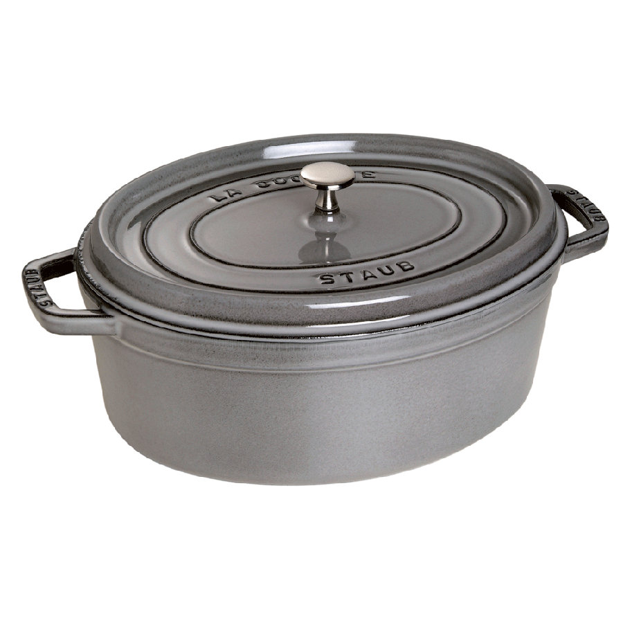 Staub 1 qt. Non-Stick Cast Iron Oval Dutch Oven with Lid