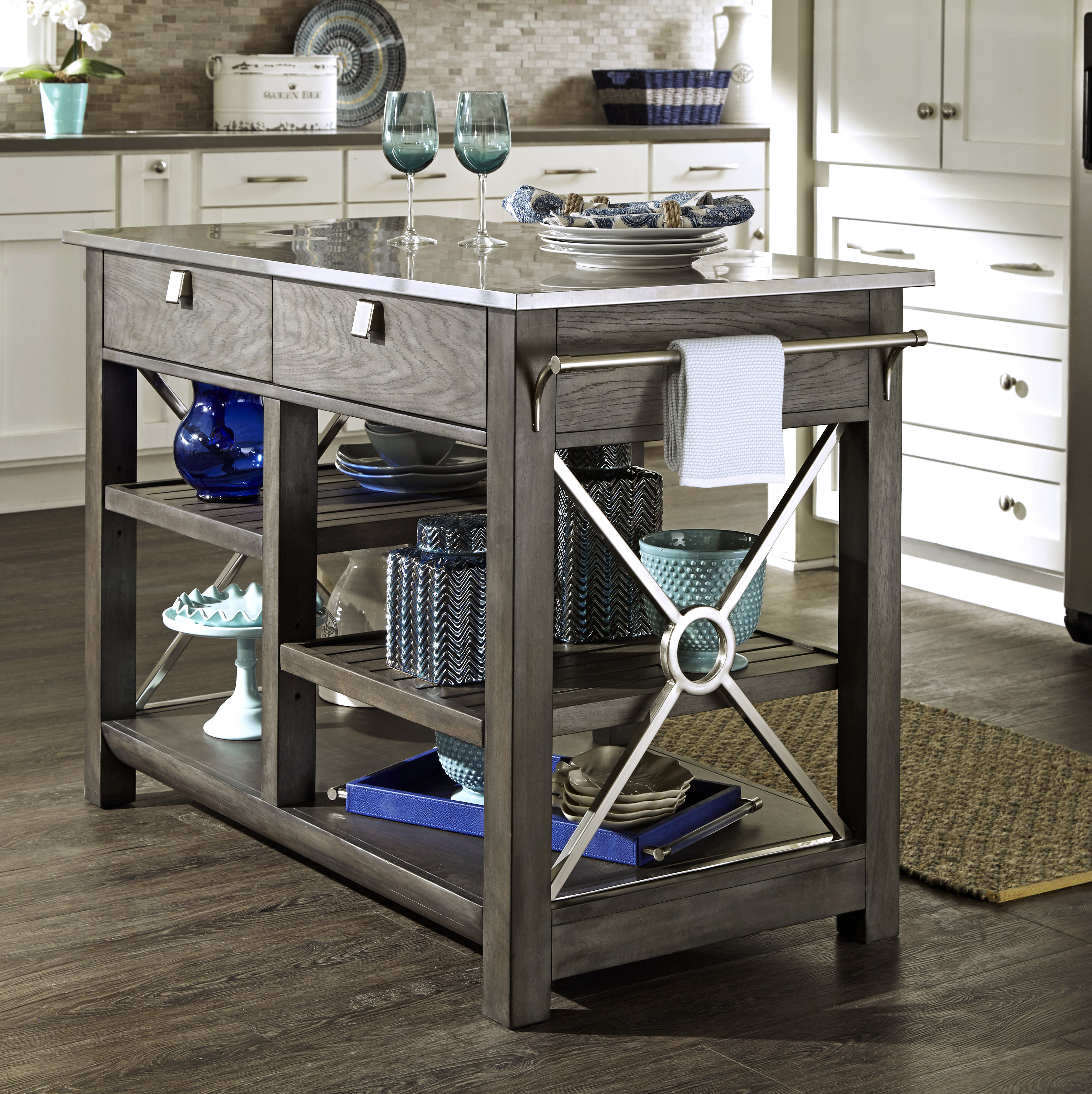 Trisha Yearwood Home Collection Music City Here Comes Temptation Trisha Yearwood Home Collection Music City Here Comes Temptation Kitchen Island With Stainless Steel Top Reviews Wayfair