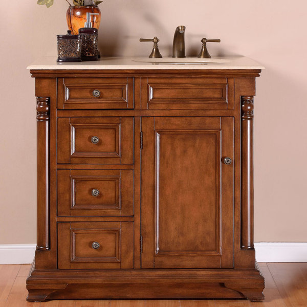 36 Single Sink Cabinet Bathroom Vanity Set by Astoria Grand
