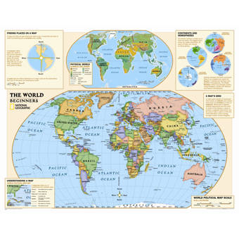 National Geographic Maps Kids Political Usa Wall Map Grades 4 12 Reviews Wayfair