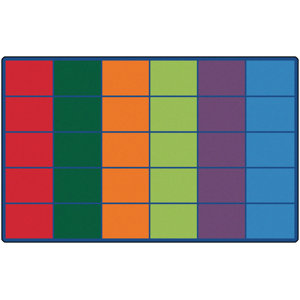Emmanuelle Colorful Rows Seating Area Rug