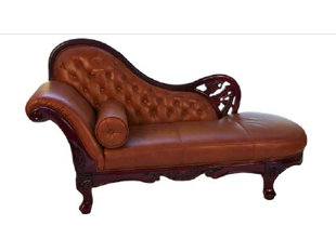 Leather Chaise Lounge Chairs You Ll Love Wayfair Leather Chaise Lounge
