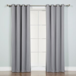 Solid Blackout Thermal Grommet Single Curtain Panel