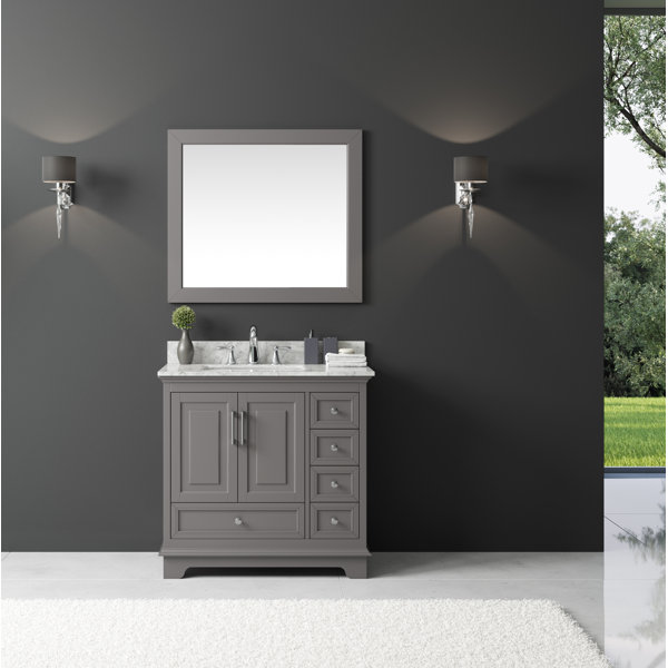 Orin 36 Single Bathroom Vanity Set with Mirror by Rosecliff Heights