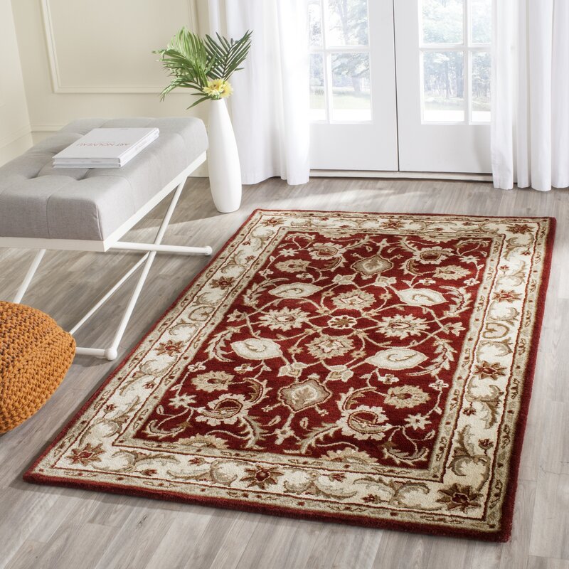 Safavieh Royalty Red/Ivory Rug & Reviews | Wayfair