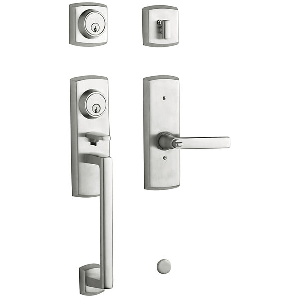 Soho Two Point Single Sylinder Handleset with Soho Interior Lever by Baldwin