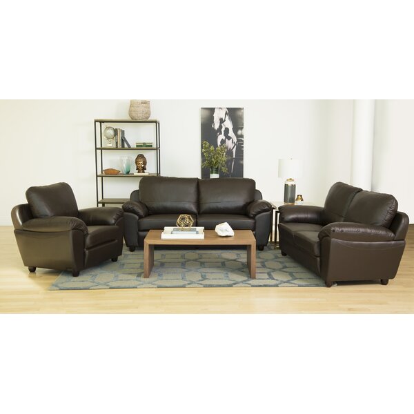 Oreilly 3 Piece Leather Living Room Set By Red Barrel Studio