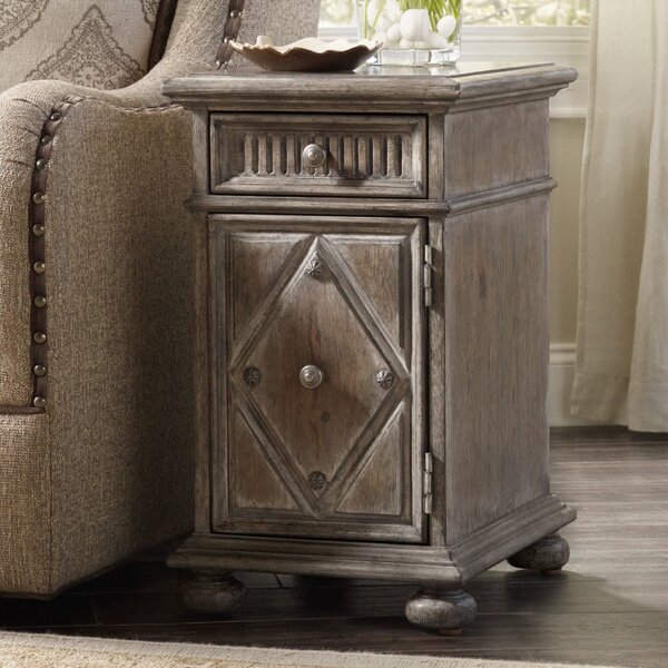 True Vintage End Table With Storage By Hooker Furniture
