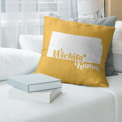 Pillow Cover East Urban Home Color: Yellow, Size: 26